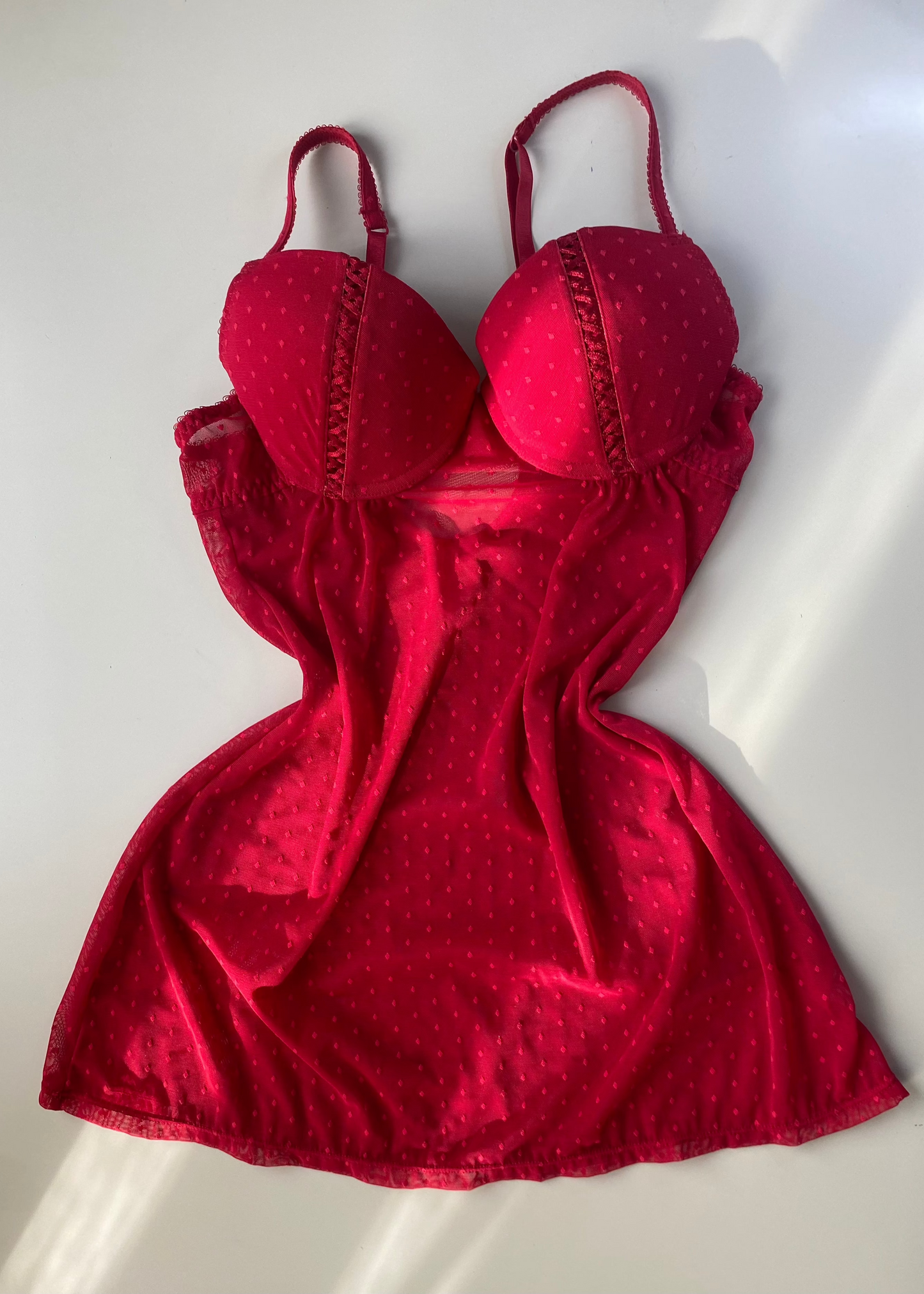 Rotes Negligee (75B)